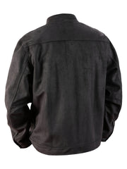 Men'S Casual Velvet Jacket with Pockets, Casual Long Sleeve Stand Collar Button-Up Coat
