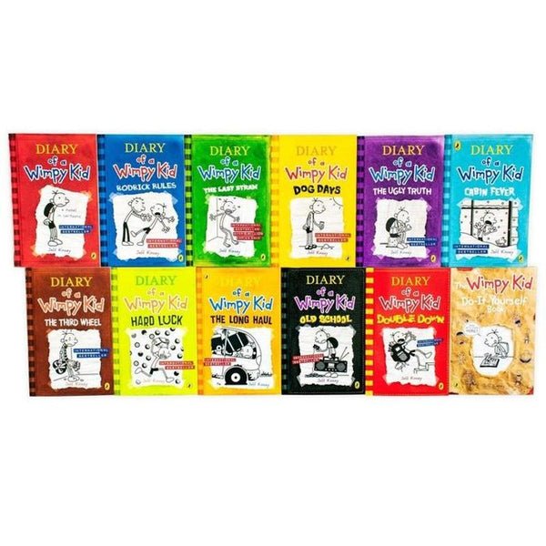 Diary of a Wimpy Kid Collection 12 Books Box Set by Jeff Kinney