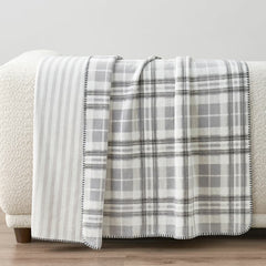 Casual Living Reversible Purple Plush Throw, 127 X 177 Cm