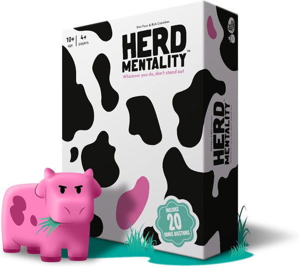 Herd Mentality – Udderly Hilarious Family & Party Board Game for Adults, Teens & Kids | 4–20 Players | Easy to Learn & Loved by Millions | Bonus Online Content | Great for Christmas Gifting