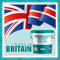 Scented Epsom Bath Salts - Breath Easy with Peppermint, Eucalyptus & Rosemary Essential Oils | Magnesium Sulphate | Infused Bath & Foot Soak