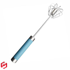 SUL Egg Whisk, Hand Push Whisk Blender, Egg Beater, Milk Frother, Rotating Push Mixer Stirrer for Whisking, Beating, Stirring