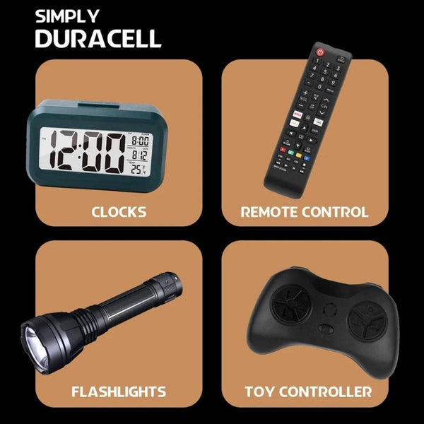 24 Pack Duracell Simply AA & AAA Alkaline Batteries Combo – 12 AA + 12 AAA Batteries Long Lasting Leak Resistant Power for Household Devices, Remotes, Toys & Electronics