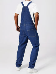 Men'S Casual Washed All-Match Denim Overalls