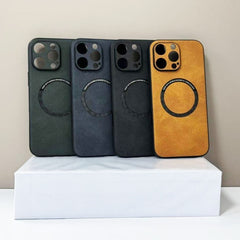 Phone Case - High-End Leather Phone Cases That Are Shock-Resistant And Compatible with Magsafe, Designed for Various for iphone Models Including The 17 Pro Max, 17, Air, 16 Pro, 16, 15 Plus, 15 Pro, 14 Plus, 14 Pro Max, And The 11, 12, 13
