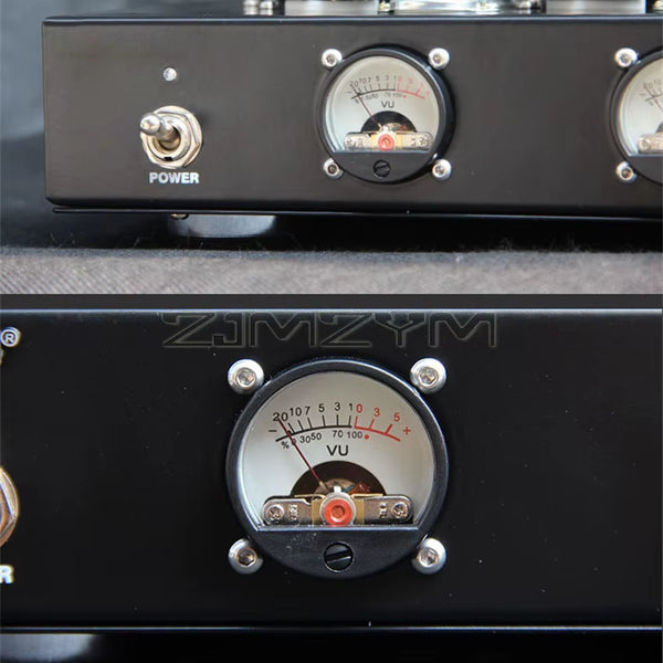 Audiophile 6P1 Tube Power Amplifier Class a Single-Ended Parallel High-Power HIFI Power Amplifier Retro Tube VU Meter Amplifier