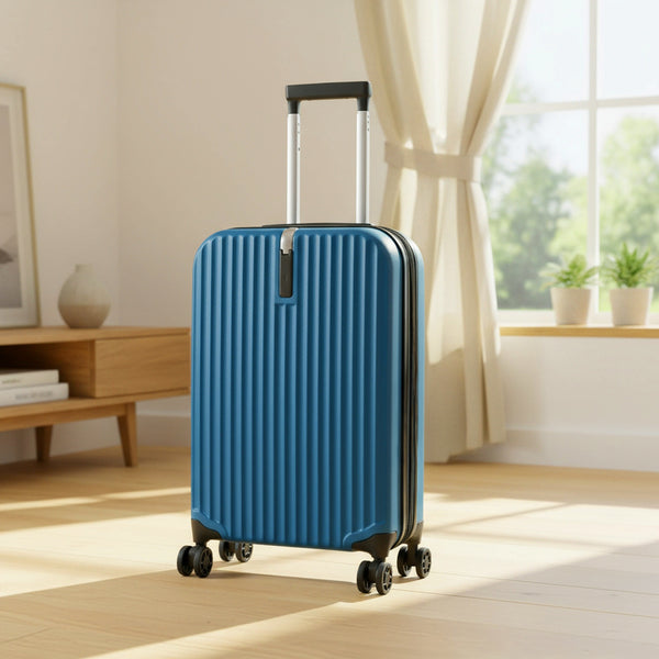 Foldable 20 Inch Trolley Luggage, Compact Carry-On Travel Suitcase, Durable Collapsible Luggage with Adjustable Handle, Ideal for Holiday Vacations, Train Journeys and Easy Storage At Home, 1pc