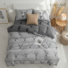 Printed Floral Duvet Sets 100% MicroFiber Super Soft Bedding Sets Button Closure With 2 Pillowcase Reversible Multicolored Duvet Covers Set