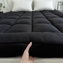Super Soft 4Inch/ 10 Cm Deep Fill Mattress Topper Luxury Quilted Bed Pad With Elastic Corners Breathable, Durable, Machine Washable, Ideal For Single, Double, King Super King UK Bed Size