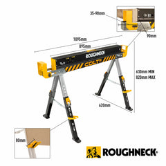 Roughneck COLT 600E Sawhorse Portable Workstation - 2 Pack