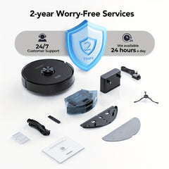 3-in-1 Robot Vacuum and Mop | 6000Pa Strong Suction, 3.0L Dust Bag, 70-Day Self-Emptying, 360° PSD Obstacle Avoidance, Multi-Floor Mapping, WiFi/Alexa/APP Control, L15MAX, Lubluelu Brand