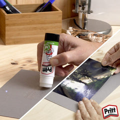 Pritt Glue Stick, Safe & Child-Friendly Craft Glue for Arts & Crafts Activities, Strong-Hold Adhesive for School & Office Supplies, 22 G (Pack of 3)