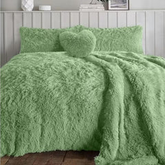 Teady bear Long Cord Microfiber Duvet Set | Hotel-Quality Comfort with Button Closure & Corner Ties | Machine Washable for Easy Care | Single, Double, King, Super King Sizes Available