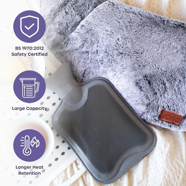 Wearable Hot Water Bottle Belt 1.5L – Wrap Around Hot Water Bottle for Period Pain Relief, Back Pain & Cramps – Adjustable & Washable