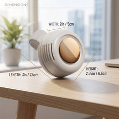 Mini Clip on Fan, Ultra Compact 360° Portable Handheld Fan, 50% Smaller with High Density Battery, Long Lasting Desk Fan, Good item for Travel, Outdoor