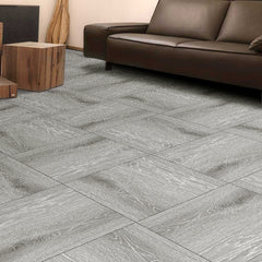 LIVINGANDHOME 24PCS Peel and Stick Non-slip Floor Tiles - 12