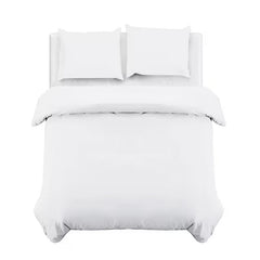 Divine Textiles-Plain Duvet Cover Bedding Set with Pillowcases – Soft & Smooth Everyday Bed Linen – Easy Care Comfortable Quilt Cover – Single Double King Super King Sizes Bedroom Set