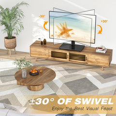Universal Table Top TV Stand - Swivel TV Stand Base for 26-55 Inch Lcd/Led/Oled/Plasma Tvs with Bracket Height Adjustable Max. VESA 400X400Mm up to 40KG1