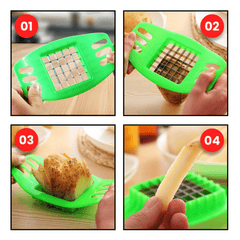 AEX Potato Chipper | French Fry Cutter and Vegetable Slicer | Kitchen Tool for Potatoes, Carrots, Cucumbers & More