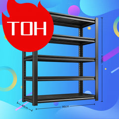 Sturdy Utility Storage Shelves with Five Adjustable Tiers, Made from Industrial-Grade Materials for Handling Storage. This Professional Shelving System Is Designed for Industrial And Scientific Applications storage and organization