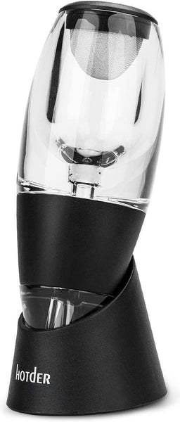 Hotder Wine Aerator, Acrylic Red Wine Decanter Pourer with Base Gift Set for Christmas New Year Party Wine Lover