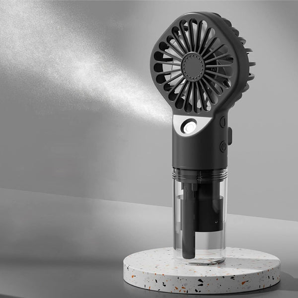 SJMR Handheld Mist Fan – Portable & Lightweight Rechargeable Mini Fan with Cooling Spray for Travel, Outdoor, Gym, Office & Summer Use