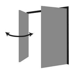 Cardale Sheraton Side Hinged Garage Door with Installation in 3 Colours