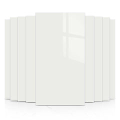 Pearl White 60×30cm Kitchen Tiles Self Adhesive Marble Tile Stickers, PVC Self Adhesive Bathroom Wall Tiles, Waterproof and Oil-Proof Wall Panels for Kitchen, Bathroom, Bedroom