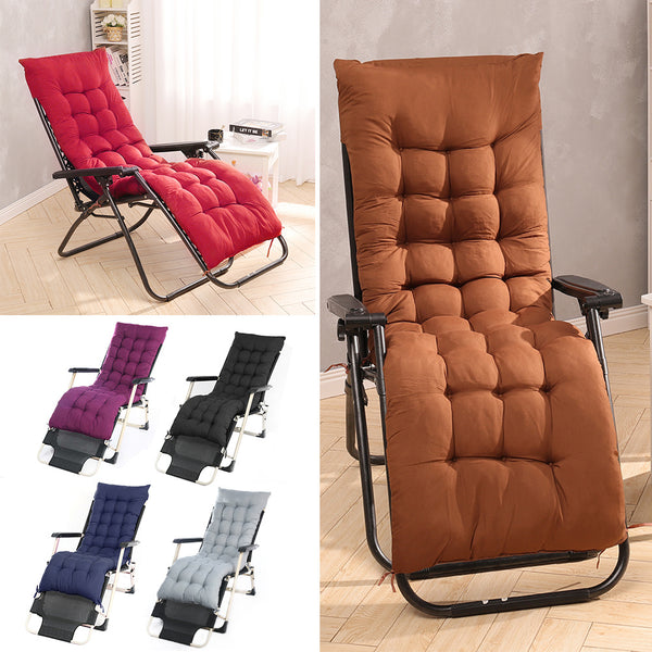 Garden Bench Cushion Chair Cushion, Sun Lounger Cushion Pads 160*50*8cm Thick Garden Recliner Chair Replacement Anti-Slip Cushion Sunbed Cushion 2 3 Seater Seat Pad for Porch Swing Patio Lawn Various Colour Options