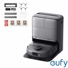 Eufy T211AV11 X12 Pro Robot Vacuum & Mop with Accessory Kit Bundle in Black