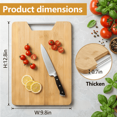 3/2/1pc Upgraded Large Chopping Board, High-quality Wooden Chopping Board, Food Safety, Durable Wood Blocks, Suitable for Meat, Cheese, Bread, Vegetables and Fruits, Ideal Kitchen Utensil, Perfect Gift for Families and Dormitories.