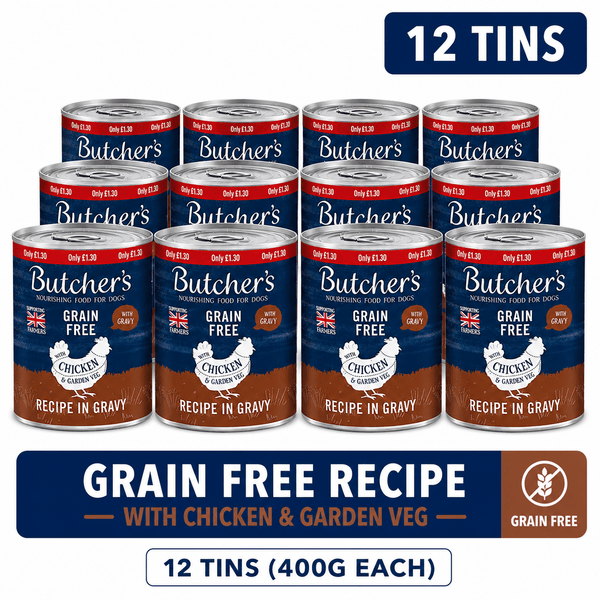 Butcher'S Chicken in Gravy Pack of 12 x 400gm