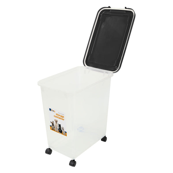 Taylor & Brown 3-Piece 50L Airtight Pet Food Storage Container Combo with Scoop and Treat Box for Dog Cat and Bird Food, Keep Pests Out, Translucent Body, Easy Mobility