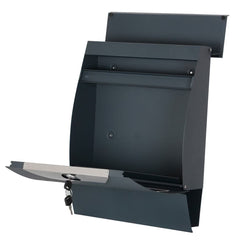 Phoenix Estilo Front Loading Letter Box MB0122KA in Graphite Grey with Key Lock