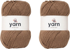 Korbond DK Beige Yarn - 100G Acrylic Wool - Lightweight, Hypoallergenic & Durable Double Knit Crochet Yarn Knitting Wool (290M Total)
