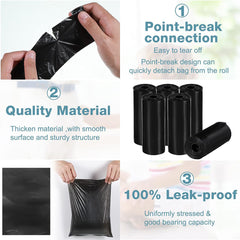 1200pcs/60 rolls Thickened Pet Poop Bag, Easy to Clean, , Perfect for Dog Poop, Pet Poop Bag|Playful Design|Leak Proof Material, Bagp Waste Bags with Dispenser UK