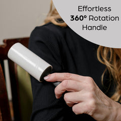Lint Roller with 5 Refills - Pet Hair Remover for Dog & Cat Fur on Clothes, Sofas & Carpets, 300 Extra Sticky Sheets