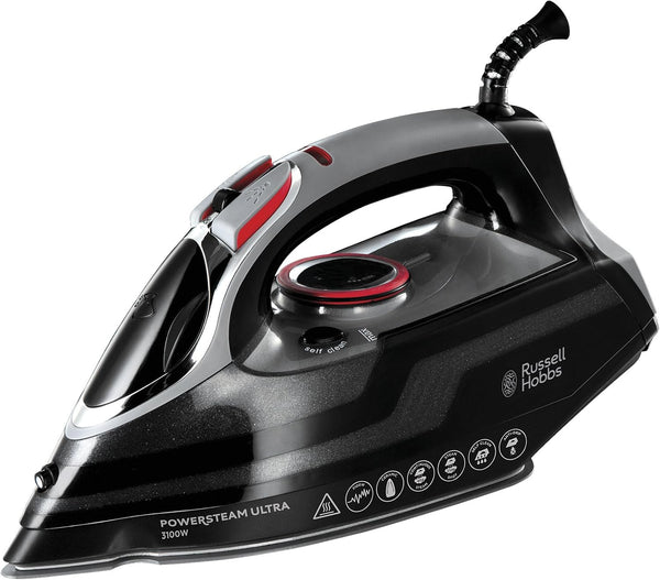 Russell Hobbs Steam Iron [3100W, 210 G/Min Extra Steam Boost, 70 G/Min Steam] Power Steam (350Ml, Ceramic Soleplate, Self-Cleaning & Spray Water Function, Anti-Limescale, Drip Stop) 20630