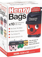 Avern GENUINE ONLY Numatic Henry Hetty NVM-1CH Hepaflo Vacuum Cleaner Dust Bags Pack of 10-604015 907075