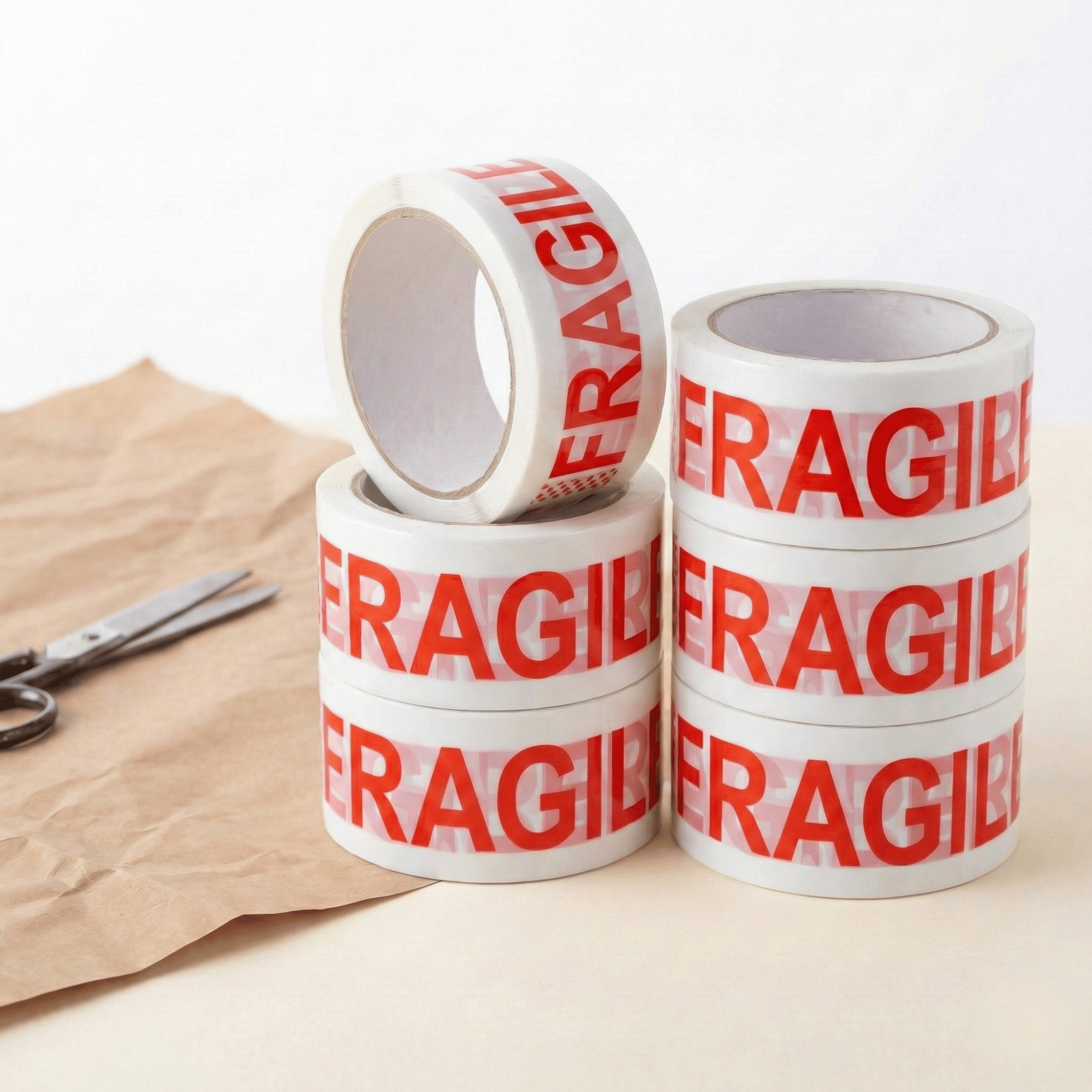 Pack of 6 Fragile Tape