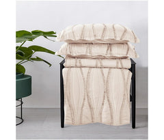 Luxury 3-Piece Embossed Quilted Bedspread Set – Super Soft All-Season Microfiber Comforter with Matching Pillow Shams, Elegant Wave Design, Bed Throw Single Double King Size, Lightweight Yet Warm Modern Bedding Set, Ideal for Modern or Traditional Homes
