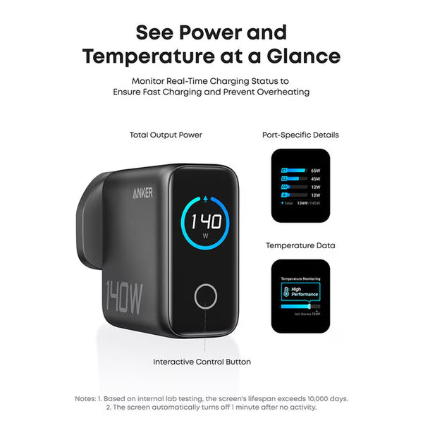 Anker Nano 45W Foldable USB-C Charger and Anker Prime 140W USB-C 4-Port Gan Charger