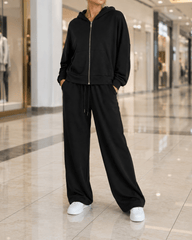 Women'S Soft Touch Tracksuit Set, Zip Up Hooded Jacket & Joggers, Casual 2pcs Lounge Wear Co Ord Outfit, Casual and Sports Wear, Gym Wear Street Wear