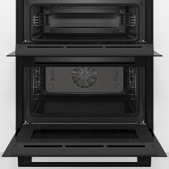 Bosch Series 4 NBS533BB0B Double Oven, a Rated in Black