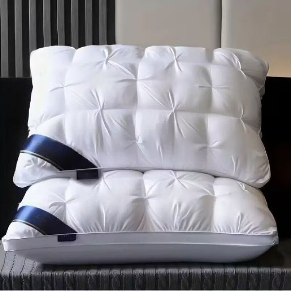Pack of 2/1 Neck Support Pillow Cores, Hotel Quality Pillows, Moisture-Absorbent & Breathable Pillows, Comfortable Sleep Bedding for Bedrooms, Living Rooms & Home Decoration, Fashionable & Simple Style-740g/1480g