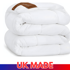 Duvets All Season Comforter Made in UK with Corovin Cover Lightweight Skin Friendly Quilt Duvet Set Down Alternative Ultra-Soft Plush Breathable Duvet Set Bedding Double King Single