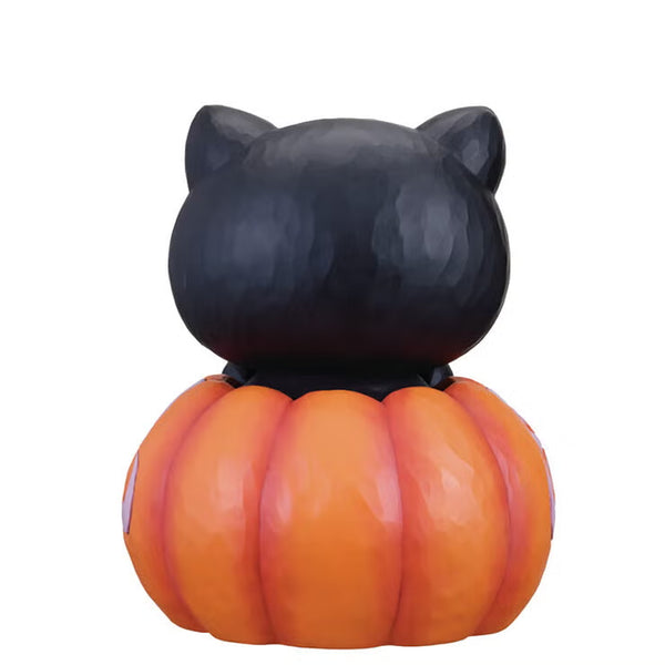 Halloween Hello Kitty Glow-In-The-Dark Jack-O'-Lantern Statue by Jim Shore