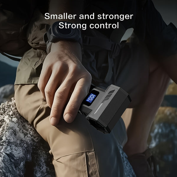 Compressed Air Dust Collector, 150000 RPM Turbo Fan Jet Air Blower Portable High-Speed Air Blower, 5000Mah Rechargeable Battery, Brushless Motor Violent Fan, Handheld Outdoor Hair Dryer, Snow Blower, Suitable for Computer Keyboard, Car, Home