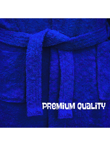 Mens and Ladies Shawl Collar Bathrobe 100% Egyptian Cotton Unisex Shawl Collar Dressing Gown Terry Towelling Bathrobe One Size
