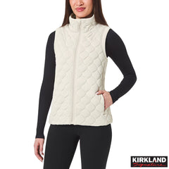 Kirkland Signature Women'S Quilted Vest in Cream